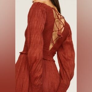 Sea new york red/burgundy dress
